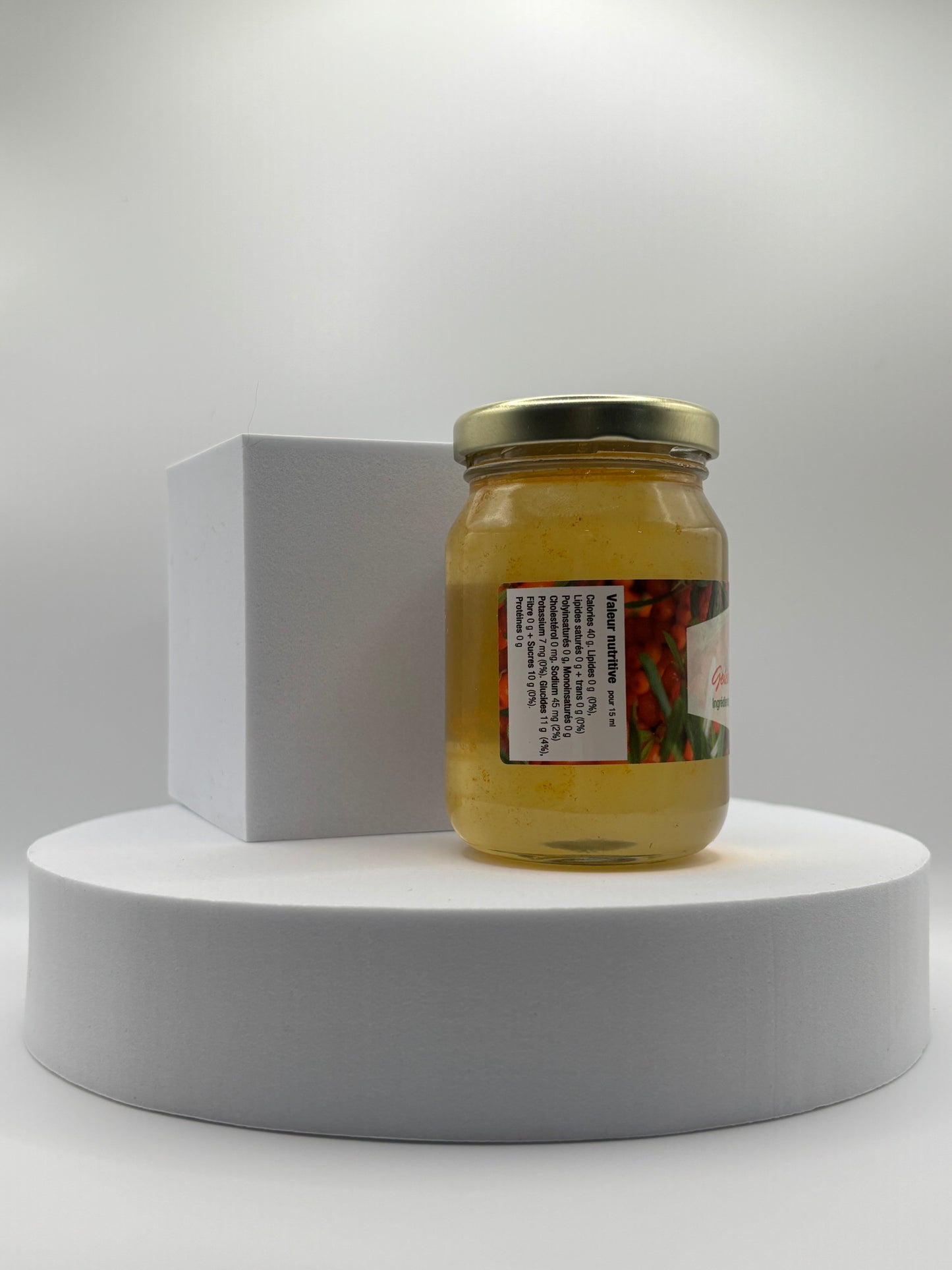 Gelée au vin d'érable et argousier