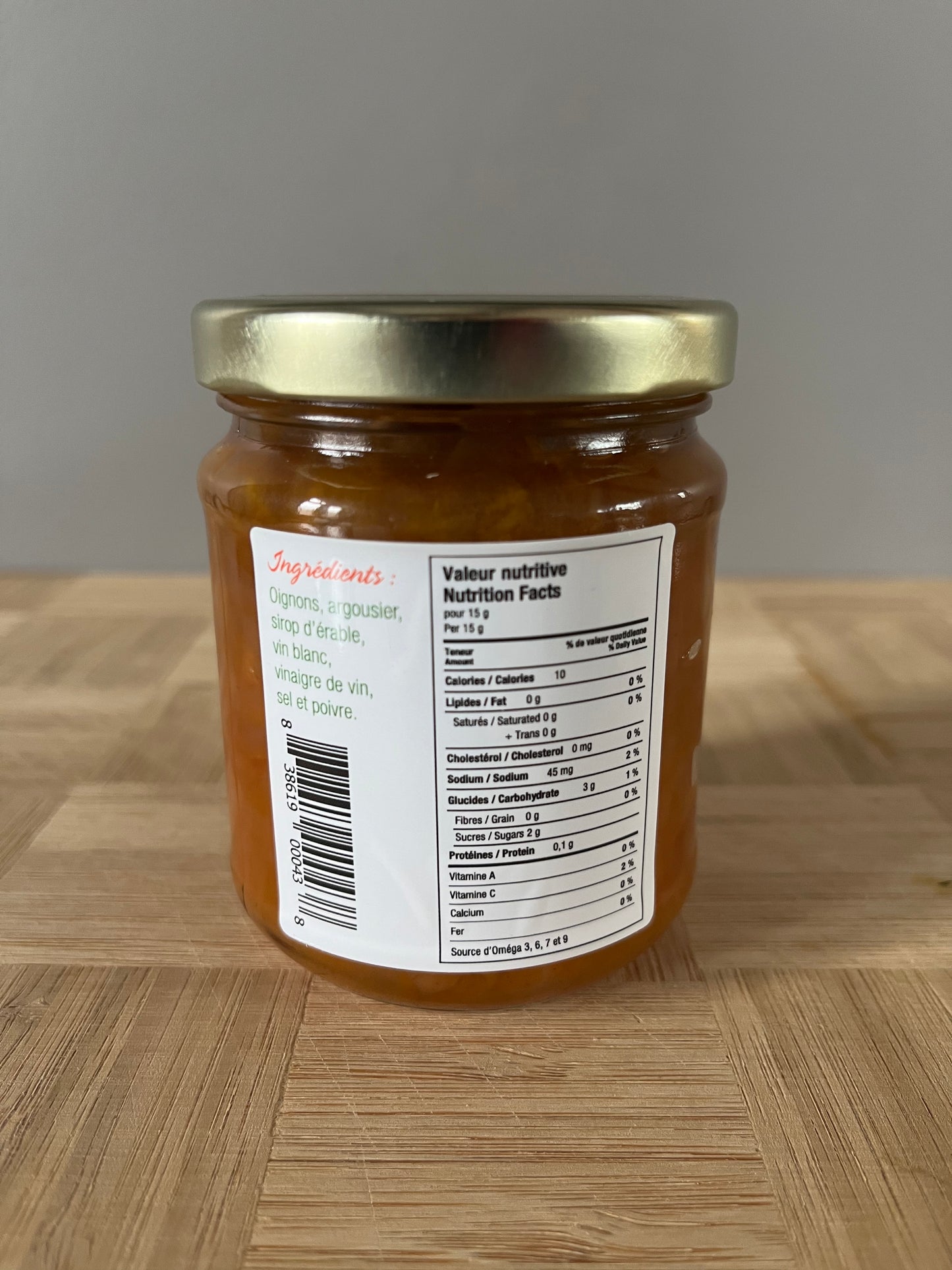 Confit d'oignons à l'argousier